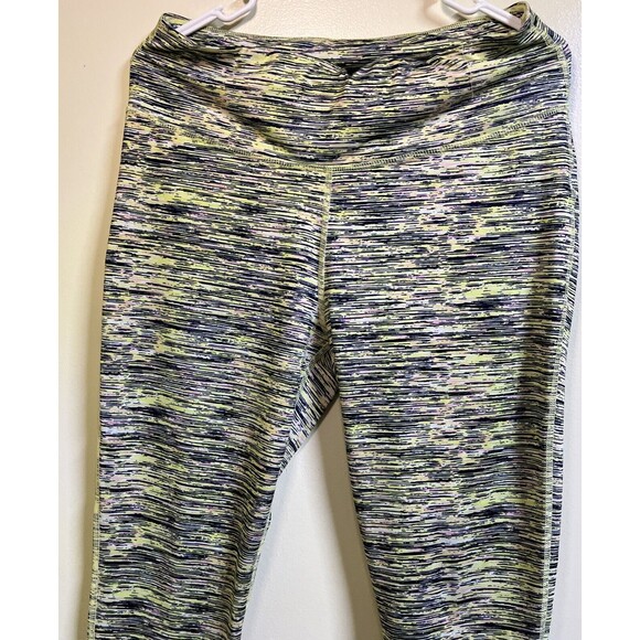 Zelos Women's Size 1X Capri Leggings Pants with Waist Pocket Green Strip… - Picture 3 of 10